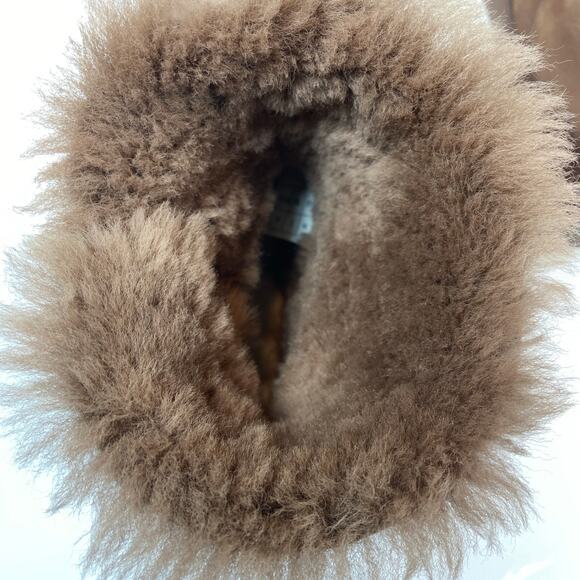 Australia Luxe Collective Cameron Brown Sheepskin Leather Shearling Boots Sz 9 - Picture 7 of 12